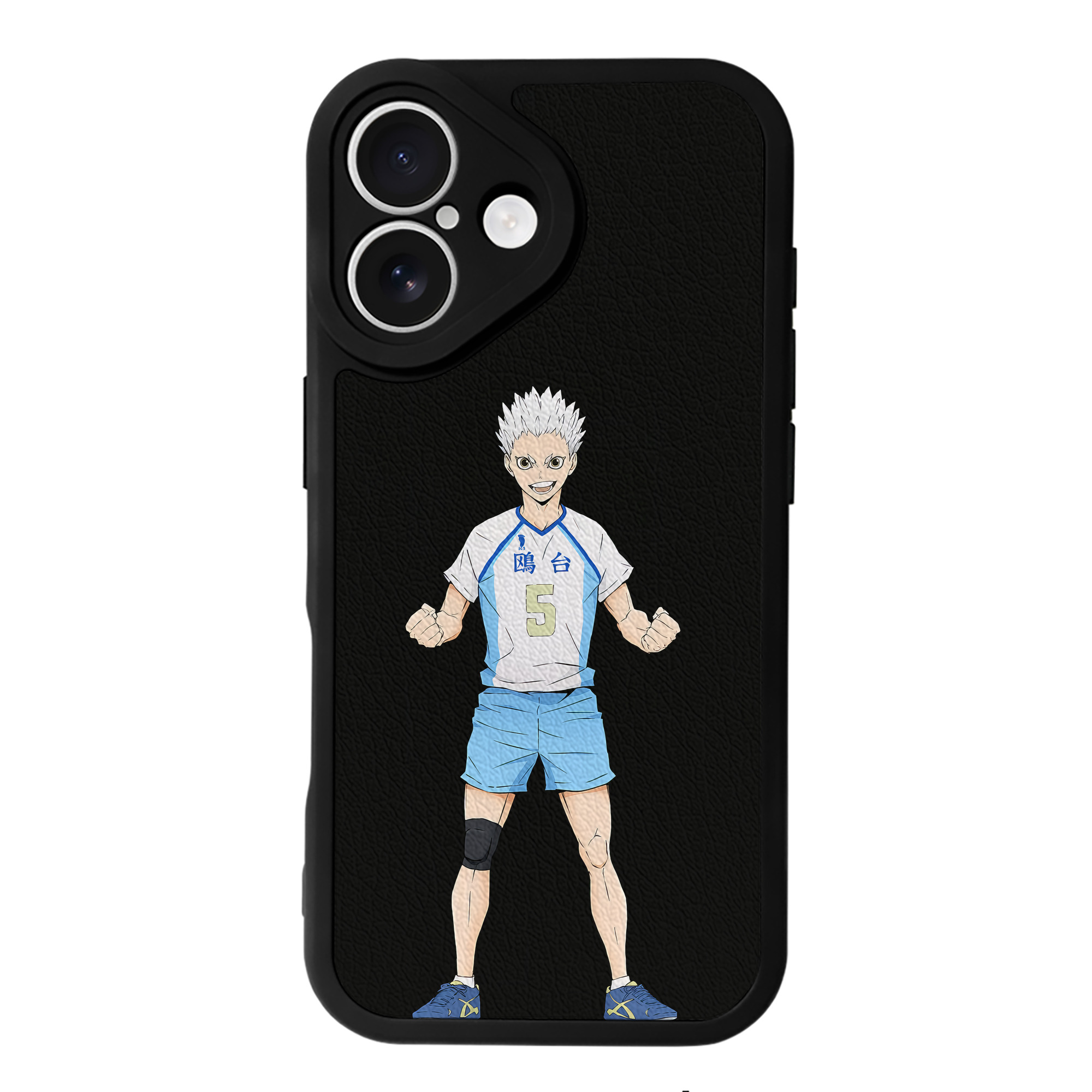 （画像用） ハイキュー!! Haikyu!! 【iPhone 16シリーズ対応】シリコンスマホケース（レザー調） 材質：シリコン